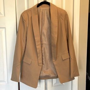 Silk Like - Fully Lines - Tan Blazer - Small